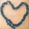 Juldekorationer 2m PVC Dark Green Ribbon String för Xmas Tree Decoration Hanging Wall Ornament 2024
