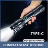 New Product Zoom Mini Strong Light Outdoor LED USB Charging Flashlight 791041