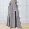 Pantaloni da donna Gonna da donna Gamba larga Allacciatura Fiocco Vita alta A-Orlo grande Lunghezza intera Casual Performance di danza Culottes Pantaloni lunghi