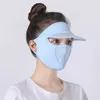 Berets 1-4PCS Anti-ultraviolet Adjustable Female Sun Protection Men's Caps Lens Mask Dust-proof For Riding Detachable