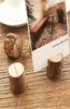 Mucchio di legno Nome Segnaposto Po Porta menu Tavolo Forma di ceppo di albero naturale Numero Clip Stand Decorazione di nozze per feste6047855