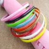 Mix Candy Colors 0 8cm Width Girls Thin Hair Headband Plastic Hair Band with Teeth Assorted Colors Plastic Hair Hat Ornament152E