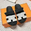 Fashion designer slippers slides top quality platform sandals men summer sliders shoes classic brand casual woman outside slipper beach real leather AAA