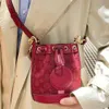 Factory Wholesale 2024 New Olay Womens Bag Mini Dempsey Drawstring Bucket Sakura Pink One Shoulder Crossbody Handbag