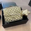 Designer Bag Luxury Star Purse Mirrored Leather Double Chain Crossbody Backpack Shoulder with gold and silver clutch