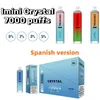 ORIGINAL IMINI CRYSTAL 7000 10000 PULD DISTABLE E Cigaretter 1.2Ohm Mesh Coil 16 ML POD Battery Electronic Cigs Puff 10K 0% 2% 3% 5% RBG Light Vape Kit Paraguay