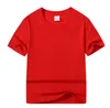 Enfants en vrac à manches courtes garçons T-shirts pour enfants 100% coton Hip Hop filles à la mode High Street 220G T-shirt vêtements Logo personnalisé