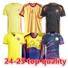 2024 2025 Maglie da calcio in trasferta Colombia 23 24 25falcao James Home Football Shirt Cuadrado National Team Men Kit Kit Kit Camiseta de Futbol Maillot S-2xl Uniform6688