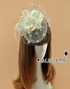 17 Kleuren Schattig Meisje Tovenaar Bruidshoeden Veer Bloemen Hoofddeksel Bruiloft Haaraccessoires Cocktail Party Hoofddeksels Factor5912366