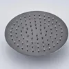 Blackgoldenchrome Ultrathin Style 81012 Rainfall Shower Head rostfritt stål Badrumskran Byt ut 240314