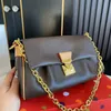 Mode Mahjong -Tasche Frauenbag Luxusdesigner Klassische Kette Presbyopie gedruckt weich