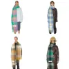 Foulards Mode Europe Dernière Automne Hiver Multi Couleur Épaissi Plaid Écharpe Femme Ac avec Châle Étendu