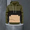 Herrtröjor hoodie varm modefärg matchande mjukaste tröja någonsin män 2xl lång flanell herrpaket