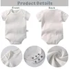 The first grandson will print a notice in 2024 for a newborn baby tight fitting suit. Interesting boy and girl short sleeved jumpsuit to give to new parents 240315