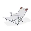 Camp Furniture Folding Outdoor Backrest Chair Moon Chair Fishing Chair Camping Foot Support Beach Recliner Chair with Pillow Director Chair YQ240315