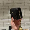 Italian Womens Designer Classic Mini SNAP Flap Vanity Bags With Crush Gold Ball Metal Hardware Matelasse Chain Crossbody Shoulder Case Makeup Lipstick Purse 12CM