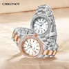 Mode Japon Quartz Dames Diamant Chronos Analogique Femmes Montre-Bracelet