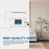 Controle de casa inteligente acrílico Universal Termostato Caixa de trava com chave transparente de grande protetor para na parede