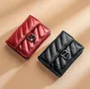 Portafoglio in pelle da donna pochette di lusso mini marca portamonete femminile portacarte piccoli portafogli 2024