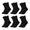 Women Socks Polyester Mid-calf Style Black Business Stockings Soft Breathable Autumn Winter Thickened Fleece For Male F C7P5