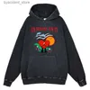 Erkek Hoodies Sweatshirts 2023 Kötü tavşan şarkıcısı serin hoodies Sonbahar Kış Günlük Stil Kazak Gevşek Büyük Boy Baskı Pamuk Üstleri Sokak Giyim Sweatshirt L240315