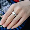 Cluster-Ringe Ankunft Mode Glanz Oberfläche platiniert Damen Finger Hochzeit Schmuck für Frauen nie verblassen Geschenk
