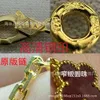 CNC Fanjia Four Leaf Grass Five Flower Bracelet V High Version Thick Plated Rose Gold Natural Red Jade Marrow Female Live Bracelet ersion