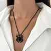 Pendant Necklaces Punk Spider Necklace For Women Men Vintage Simulated Insect Charm Street Style Choker DIY Jewelry Party Gifts 2024