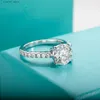 Cluster Ringen AnuJewel 3ct D Kleur Moissante Diamond Engagement Wedding Ring 18K Vergulde Ringen Voor Vrouwen Groothandel L240315