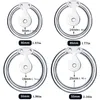 Gabbia di castità maschile in acciaio inossidabile con gabbia in silicone simulato Gabbia per cazzi piccoli Dispositivi per castità piatta Sissy SM Bondage per pene Giocattoli sessuali