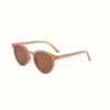 Korean Version of Fashionable Aqinlin Small House Internet Celebrity Mocha Milk Tea Colored Sunglasses