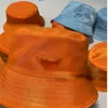 Unisex Designer Bucket Hats Nylon Waterproof Classic Inverted Triangle Labeled Bucket Basin Hats