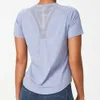 Lu Align Lemon T-Shirt, atmungsaktiv, locker, für Damen, Yoga, kurzärmelig, Tanktop, einfarbig, Nylon, schnell trocknend, Sport-Laufweste, Damen-Sweatshirt