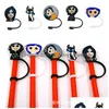 Drinking Sts Halloween Ghost Mom Sile St Toppers Accessories Er Charms Reusable Splash Proof Dust Plug Decorative 8Mm Party Drop Deliv Otmr1