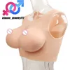 Artificial Boobs Chest Enhancer Shemale Trandsgender Crossdressing Realistic Silicone Breast Forms Crossdresser Solid E Cup