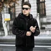 Autumn/winter Mens Fur Coat Fashion Mink Hair Casual Jacket Thickened Warm Slim Fit Sweater