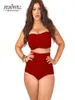 Sebowel Sexy Plus Sweatwear Womens High Weist Bikini Set 2019 Summer Swimsuit Sexy Barge Ender Bikinis Suits 5XL7432509
