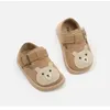 First Walkers Claladoudou kids shoes flat shoes natural leather cute cartoon fashion little girls walking strap up to 2024 spring suede shoes Enfant 240315