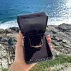 Designer new Kon twining double ring band diamond t Butterfly Knot Necklace Ring batch