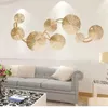 Wandlamp Moderne Luxe Lotusblad Lampen Bruiloft Decoratie Retro Licht Voor Eetkamer Woonkamer Slaapkamer Trap Decor Huishoudapparaat