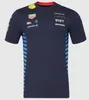 Polo de course F1, T-shirt de l'équipe de formule 1, pour Fans de course en plein air, à manches courtes, décontracté, haut de sport, été 2024