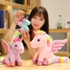 2024 Stuffed Animals & Plush Keychains Angel Unicorn Doll Plush Key Chain Backpack Pendant