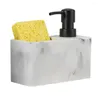 Liquid Soap Dispenser With Sponge Storage Lotion Bottle Brush Combo Surface Kitchen Capacity Pump For Sink