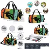 Sacs de plein air Sac de sport Snowboarding Sports rayés Grand Snowboard Sport Couple Design Sac à main Colorf Lage Fitness Drop Livraison Outdoo Dhp32