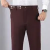 Costumes pour hommes d'affaires formel costume pantalon hommes printemps été fermeture éclair intelligent décontracté Long moyen-âge papa pantalon 29-42 RC-01