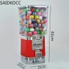 Máquina de venda automática de doces, máquina de chicletes, cápsula de brinquedo/bola saltitante, dispensador de doces com caixa de moedas gv18f com bolas