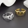 Thai Silver Love Crying Face Sad Tear Dot Expression Opening Ring Hot Selling