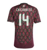 Fotbollströja 2024 Mexico Soccer Jerseys Chicharito 24/25 National Team Shir Camisetas Copa America Maillot Mexique Women Men KIDS KIT FANS Player Version Gimenez