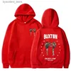 Moletons masculinos Moletons Venda Quente Rapper J Cole Buxton Com Capuz Harajuku Mens Oversized Manga Longa Com Capuz Unissex Moda Fleece Homem Moletom Streetwear L240315