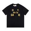 Designer Herren T-Shirt Gal Depts T-Shirts Schwarz Weiß Mode Männer Frauen T-Shirts Buchstaben Luxus T-Shirt Marke T-Shirt Kleidung